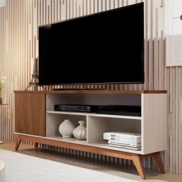 Imagem de Rack Alkaid Off White Freijó - CASA H