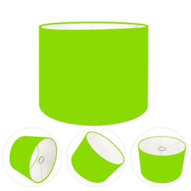Imagem de Cúpula Abajur Cilíndrica Cp-7016 Ø35x30cm Verde Limão