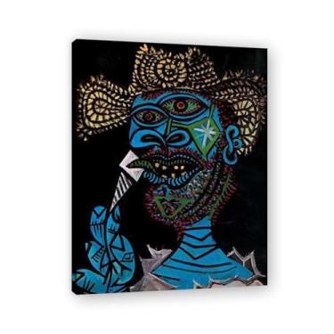 Imagem de LKXGRRSFG Impressão em tela de sorvete portátil Pablo Picasso Cubismo – Reprodução profissional arte moderna 20 x 25,9 cm