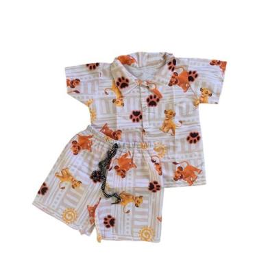 Imagem de Conjunto Infantil Menino Mauricinho Rei Leao - Top Baby, 1 Ano