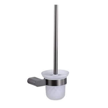 Imagem de Conjunto organizador de banheiro - Toalheiro com prateleira para telefone, suporte para papel higiênico - Ferragens de aço inoxidável, suporte para escova de vaso sanitário