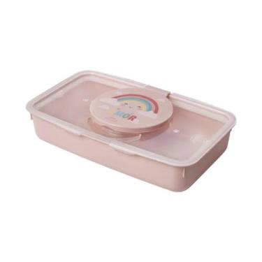 Imagem de Porta Lenço Umedecido com Tampa Emborrachado - PLASUTIL, ARCO IRIS