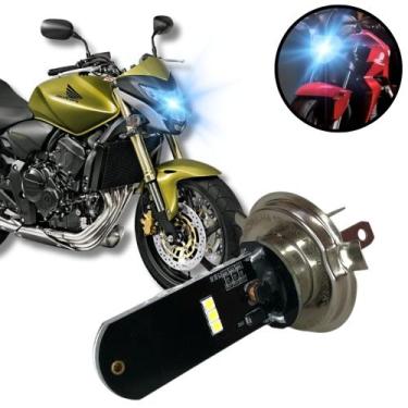 Imagem de Lâmpada Led Moto Honda Hornet H4 8000k Efeito Xenon - Thork