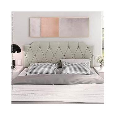 Imagem de Cabeceira kelly, Areia, decorativo moderno, cama box, casal 1,40