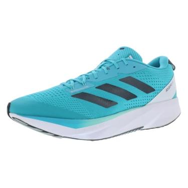 Imagem de adidas Tênis de corrida feminino Adizero Sl, Ciano lúcido/preto azul metálico/prata maravilha, 44
