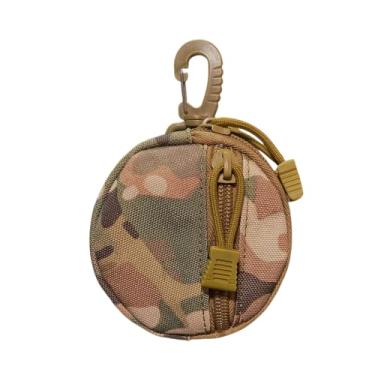 Imagem de Bolsa pequena EDC Molle Tactical Wallet, acessórios, porta-moedas, porta-chaves, porta-chaves, capa para fone de ouvido, equipamento militar à prova d'água (CP Camo)
