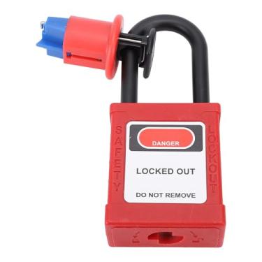 Imagem de AYNEFY Chave de Condutora Lock -conjunto de Alta Durabilidade Segurança Padlock Anti -Loss Mecanismo Auto Poping Hackle para Sistemas de Gerenciamento Operacional Industrial Nylon Aço Inoxidável 1p