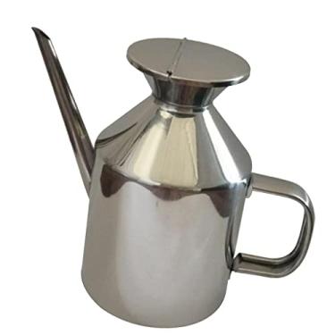 Imagem de IEUDNS Dispensador de óleo de Cozinha, Panela de aço Inoxidável, Garrafa de Vinagre, Molho de Soja, Chaleira, 375ml