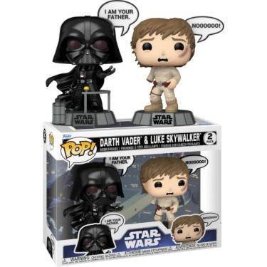 Imagem de Funko Pop Star Wars Darth Vader e Luke Skywalker 2 pack