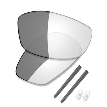 Imagem de SAUCER Lentes de reposição premium e kits de borracha para óculos de sol Oakley New Whisker OO4141 High Defense - Ativado fotocromático