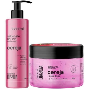 Imagem de Kit Sabonete Liquido 190ml + Esfoliante 300g Corpo E Rosto Labotrat Di