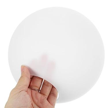 Imagem de Tampa de lâmpada globo de vidro branco de 17,8 cm cúpula de vidro de substituição para luminárias capa de iluminação com ajuste de 2,5 cm para fixação de pescoço de substituição