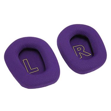 Imagem de Xixian Breathable Comfortable Elastic Replacement Ear Pads For G733 Headphones, Compatible with, G733, Replacement Ear Pads, Good Elasticity, Soft Leather, Good Breathability, Sturdy, (Roxo)