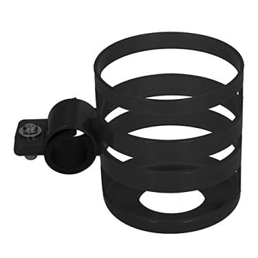 Imagem de KIMISS Porta de Garrafa de água Ajustável - Suporte Universal para Carrinho de bebê e Bicicleta - Se Encaixa Em Garrafas de água, Canecas de café e de bebê (Preto)