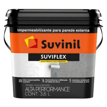 Imagem de Impermeabilizante suviflex suvinil para parede externa 3,6lts branco