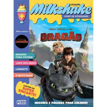 Imagem de MilkShake Como Treinar o seu Dragão: Missões e páginas para colorir