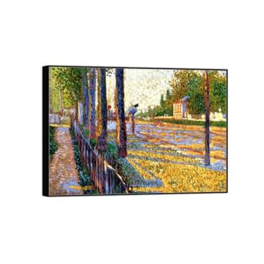 Imagem de Pintura famosa de arte de parede em tela para decoração de casa - pôster e impressões de moldura preta para sala de estar 50 x 70 cm 20 x 27 pol