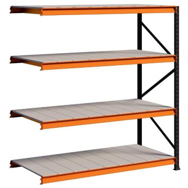 Imagem de Porta Pallet 2000kg Continuação 180x80 Com Bandeja de Aço 4 Níveis MPP500 Amapá