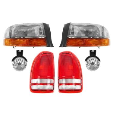 Imagem de TRQ Kit de iluminação CH2502122 CH2503122 CH2592104 CH2593104 CH2800126 CH2801126 Compatível com Dodge Dakota 1997-2000