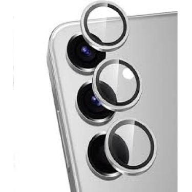 Imagem de Película (Kit 03 Pçs) da Lente Câmera Lisa / Strass Para Samsung Galaxy S25 S24 Normal / S24+ Plus / S23 FE