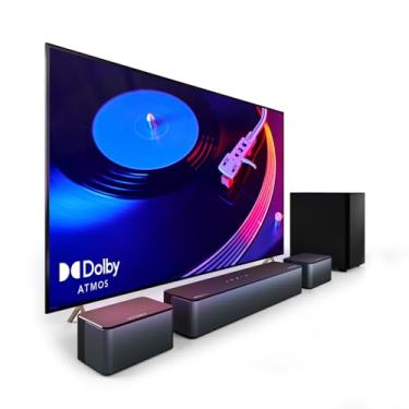 Imagem de ULTIMEA Barra de som 5.1 com Dolby Atmos, sistema de som surround para TV, áudio doméstico 3D com subwoofer, graves e surround ajustáveis, HDMI eARC, barras de som de TV, perfeita para filmes e jogos