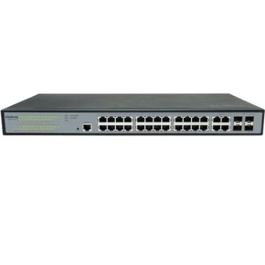 Imagem de Switch Intelbras Sg2404 Poe L2+ Gerenciável, 24 Portas, Gigabit+ 4pGBic