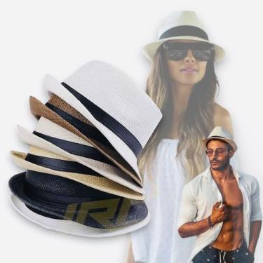 Imagem de Chapéu Palha Praia Casual Feminino Masculino ABA CURTA PANAMÁ 331 - IR