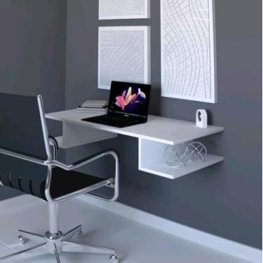 Imagem de Mesa escrivaninha suspensa Homeoffice slim__01_70cm - Jha's MDF