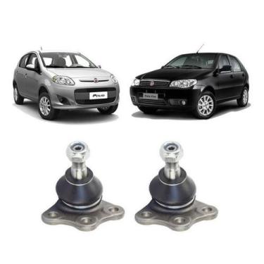 Imagem de Kit 2 Pivô Inferior Bandeja Dianteira Palio 2008 09 2010 11 - Qualykit