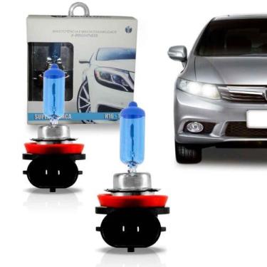 Imagem de Lâmpada Super Branca H1 H3 H4 H7 H8 H9 H11 H16 55w - TECH ONE