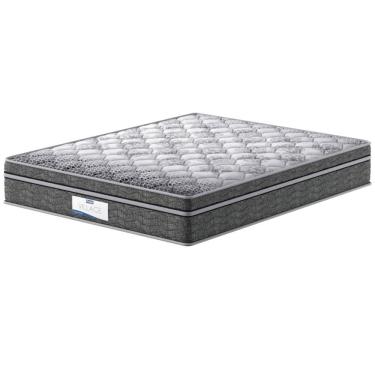 Imagem de Colchão King Size Probel Village D28 com Molas Ensacadas e Pillow Euro 30x193x203cm - Branco/Preto