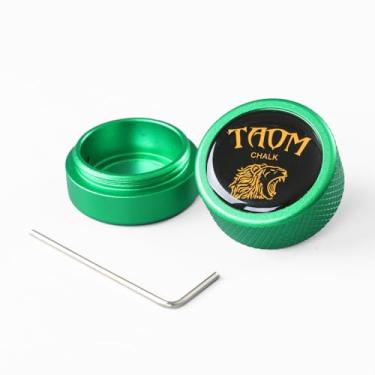 Imagem de Suporte redondo para giz de piscina TAOM, cubos portáteis de giz, mini suporte magnético de giz de bilhar, caixa de giz para tacos de bilhar, caixa de contêiner para ferramenta de ponta de taco de