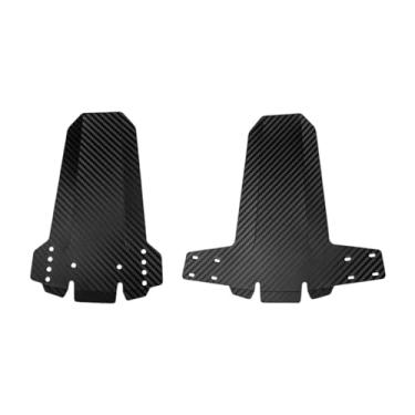 Imagem de harayaa 2x para- de bicicleta, protetor de pneu dianteiro e traseiro, fácil de instalar, para- de mountain bike, cobertura dobrável para lama de, Preto