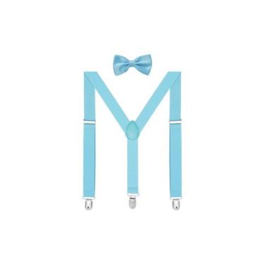 Imagem de Conjunto de suspensórios para homens com gravata borboleta Humita Fies