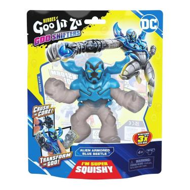 Imagem de Boneco Elástico Besouro Azul 12cm Goo Shifters Goo Jit Zu DC