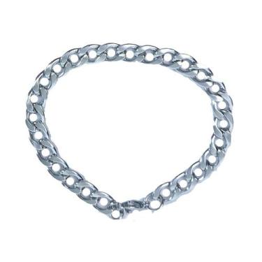 Imagem de Pulseira Corrente Grossa - PLB, Cinza claro