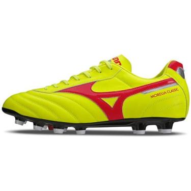 Imagem de Chuteira de Campo Masculina Mizuno Morelia Classic MD, Amarelo, 44