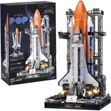 Imagem de Bloco de Montar Foguete Espacial Puzzle 2220 Peças de Encaixar Decoraç