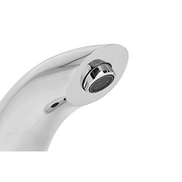 Imagem de HELVEX Torneira de pia de banheiro sem toque com sensor automático, alimentada por bateria, sensor operado em acabamento cromado polido, kit de instalação fácil incluído UTV-296-PC Argos