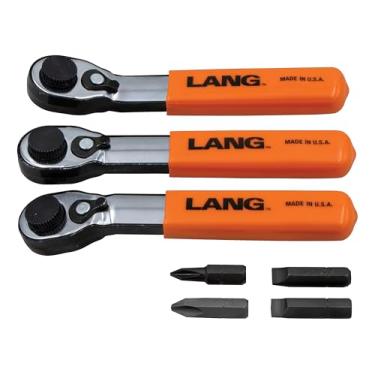 Imagem de Lang Tools 5220 Conjunto de 7 peças de chave de dente fino, preto