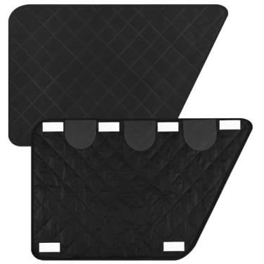 Imagem de XYDHQS 2 peças de protetor de porta de carro contra arranhões de cães, tecido Oxford, capas de porta de veículos destacáveis, capa de porta durável para carros, caminhões, SUVs, lavável na máquina
