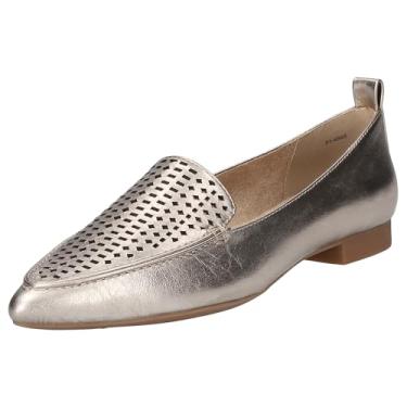 Imagem de Bella Vita Tênis feminino Alessi Perf, Couro champanhe, 9 Wide