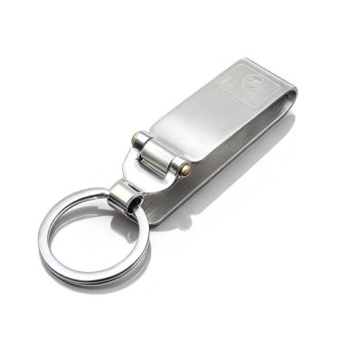 Imagem de [1 unidade] Chaveiro de aço inoxidável com clipe de cinto de segurança, usado em calças esportivas, bolsos de roupas, cinto, simples, elegante e durável porta-chaves - chaveiro útil (1)