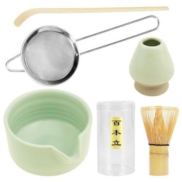 Imagem de ZLHETWT Conjunto de chá Matcha, conjunto de kit Matcha, conjunto de tigela e batedor, kit de chá matcha, conjunto de ferramentas Matcha, kit prático de matcha para fazer chá para amantes de matcha