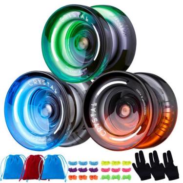 Imagem de Pacote responsivo Yoyo MAGICYOYO K2 Crystal de 3 com acessórios