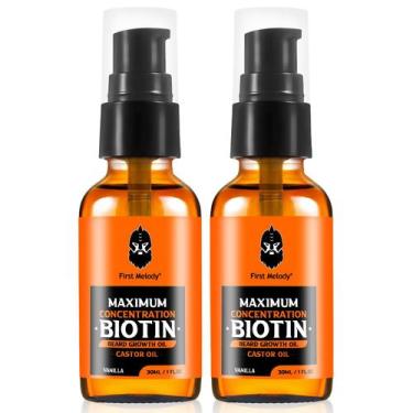 Imagem de Biotina de espessamento máximo de óleo de barba First Melody, 30 ml, p