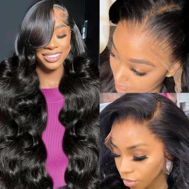 Imagem de Perucas frontais de renda Wingirl Body Wave Human Hair 28" 200% de den