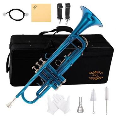Imagem de Trumpet Glory Bb para estudantes iniciantes ou avançados com estojo - 