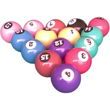 Imagem de 10X Bola De Bilhar / Sinuca Jogo De 15 Bolas 50 Mm + Bolão