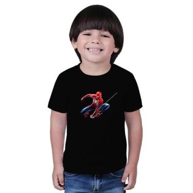 Imagem de Blusa de manga infantil Estampado Homem Aranha - Marcelo, Preto, 4